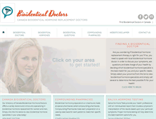 Tablet Screenshot of canadabioidenticaldoctors.com